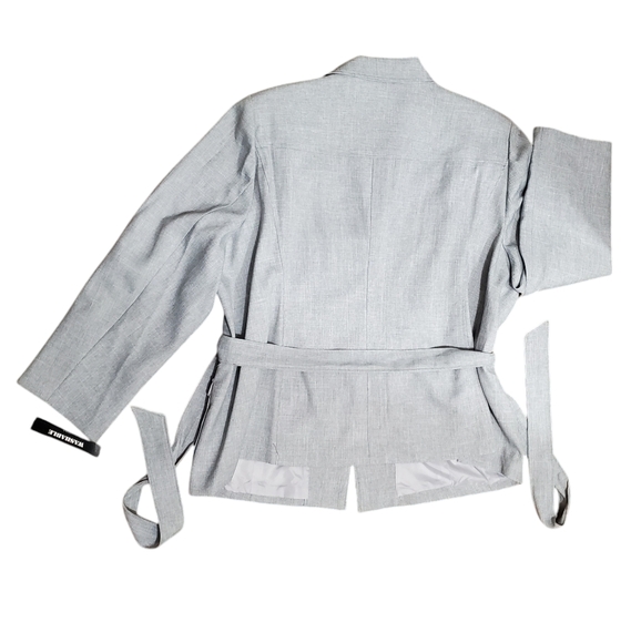 NWT Danillo Suit Jacket Blazer with Belt Luxury Plus 24W Washable! - Picture 9 of 16